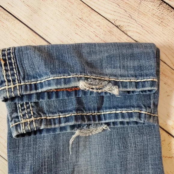 Rock Revival Men's 32x32 Brant Straight Leg Disterssed Jeans Buckle Exclusive - Picture 12 of 12